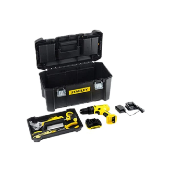 Stanley SCH121S1H-B1 - 12 V Hammer Drill with 40+ Pieces Accessory Kit
